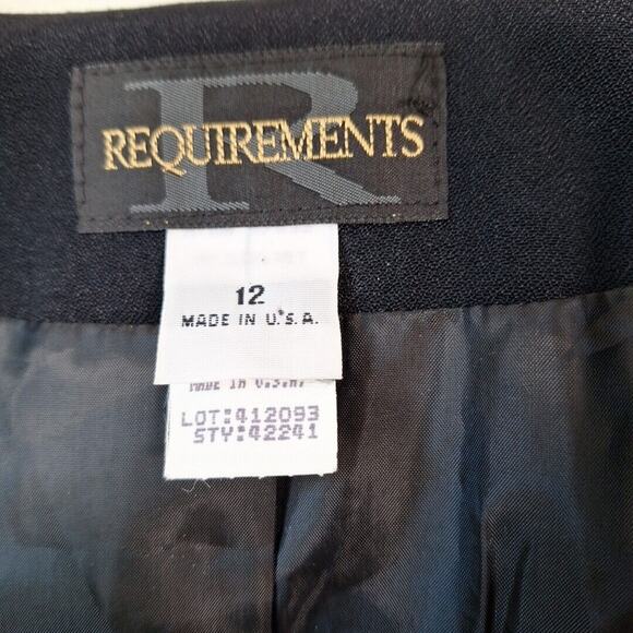 Vintage 90s Black Rayon Beaded Collarless Jacket Blazer Goth Women Size 12 Large - Picture 5 of 8